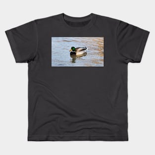 Another Male Mallard Duck Swimming Kids T-Shirt